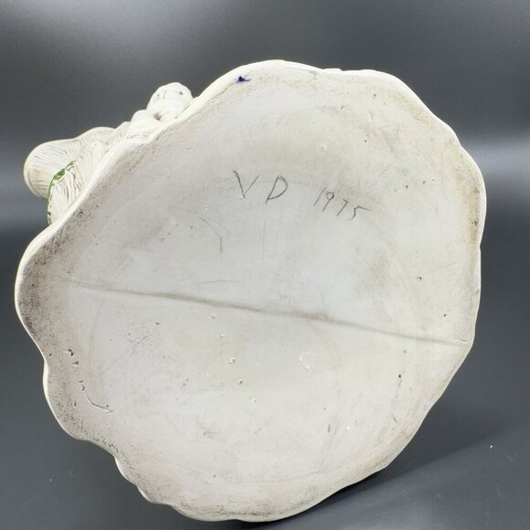 Vintage 1975 Hand Painted Ceramic Jug Pitcher Carafe Artist Signed Naked Men VTG - Picture 8 of 14